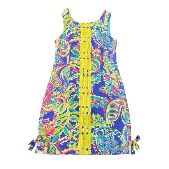 Lilly Pulitzer Womens Delia Paisley Toucan Floral Shift Dress Size O - Picture 11 of 13